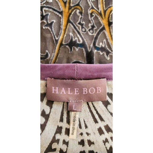 Hale Bob Bohemian Burnout Velvet Silk Blend Melina Blouse Large Regalcore Luxe - Picture 5 of 6